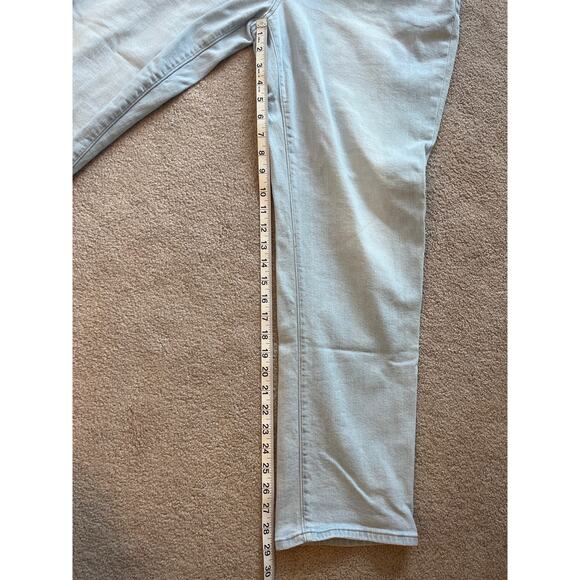 Loft The Girlfriend Straight Leg Jeans Size 31/12 Light Wash High Rise - Picture 8 of 8